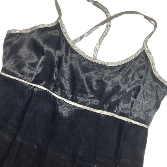 Vtg 90s Y2K Morbid Threds Mini Slip Dress Grunge Goth Babydoll Tripp Hot Topic S - Picture 2 of 4